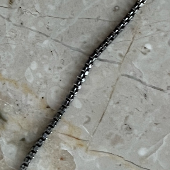 VTG Turquoise Sterling Silver Teardrop Handmade Necklace Signed CT - Picture 6 of 8